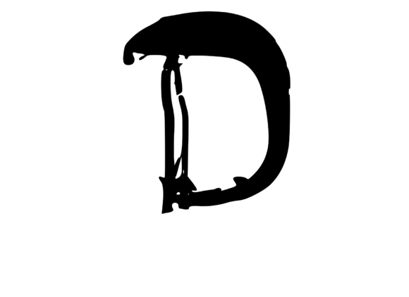 Bold Rotten Decaying Mono Letter D Review