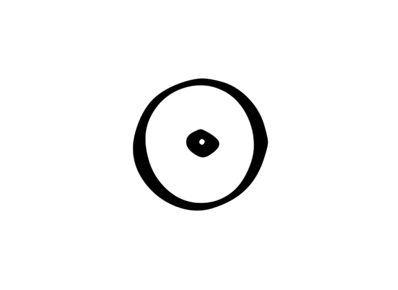 Friendly Bubble Cartoon Mono Letter SVG