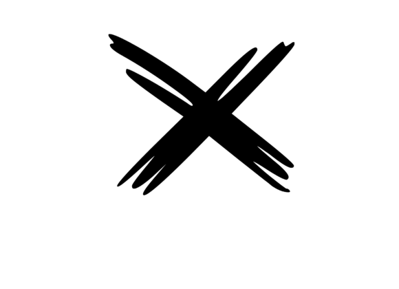 Old Brush Stroked Mono Letter X Review